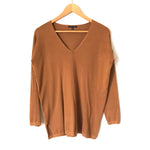 Staccato Camel Brown Tunic with Front Seam-Size S