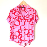 Gibson Print Two Piece Short Set- Size XXS Petite
