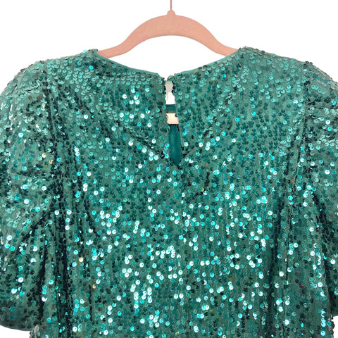 Vine & Love Hunter Green Sequin Dress NWT- Size S The Saved Collection Vine & Love Hunter Green Sequin Dress NWT- Size S The Saved Collection