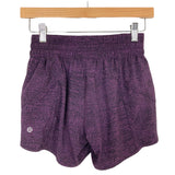 Lululemon Purple and Black Speed Shorts- Size 6