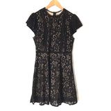 Blu Pepper Black Lace Overlay Dress- Size M