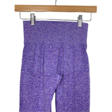 No Brand Heathered Purple/Side Dots Leggings- Size S (we have matching crop top, Inseam 24.5")
