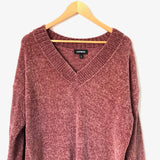 Express Chenille V Neck Sweater Dress- Size XS