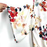 Lovestitch White Floral Print Front Tie Top NWT- Size S