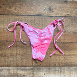 No Brand Pink String Bikini Bottoms- Size S