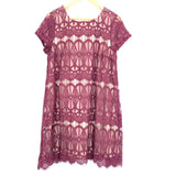 Love Fire Wine Lace Dress- Size L