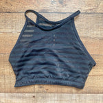 No Brand Black Mesh Sports Bra- Size ~S (see notes)