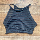 No Brand Black Mesh Sports Bra- Size ~S (see notes)