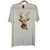 DISTRICT White Reindeer Tee- Size M (see notes)