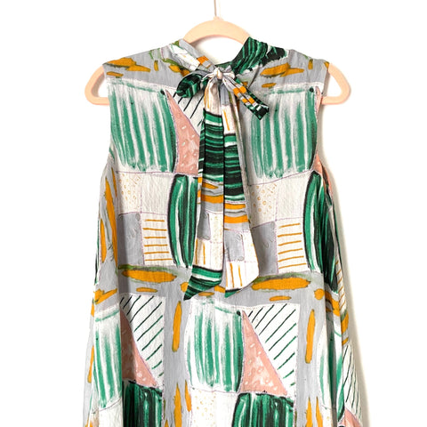 eva franco maxi dress Eva Franco Rum Baba Tie Back Maxi Dress with Slip- Size XSP – The Saved  Collection