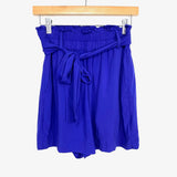 J Crew Royal Blue Paperbag Waist Shorts NWT- Size XXS