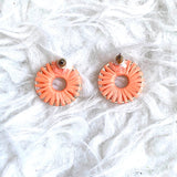 No Brand Peach Circle Earrings