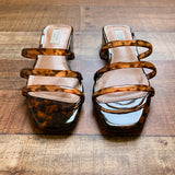 Steven New York Tortoise Slide Sandals- Size 7 (LIKE NEW)
