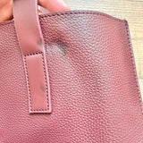 Rachel Zoe Cranberry Leather Handbag (sold out online, see notes)