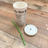 The New York Times Straw Cup NWT
