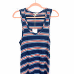 Dylan Blues and Red Striped Racerback Dress NWT- Size XL