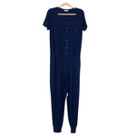 Amaryllis Navy Raeann Button Up Jumpsuit- Size L