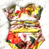 Aerie Floral Triple Knot Removable Padded One Piece- Size L (sold out online)