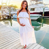 Sofia Jeans Off White Sleeveless Maxi Dress- Size M (See Notes)