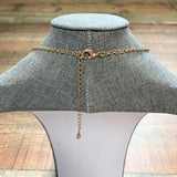No Brand Teal Drop Pendant with Aqua Beads Necklace