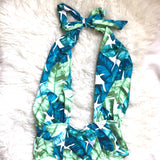 Envya Palm Leaf Print One Piece Swimsuit- Size S