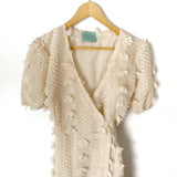 Judith March Cream Tie Wrap “Lola” Dress- Size S