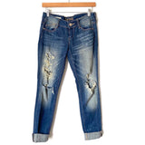 Decree Super Skinny Distressed Jeans- Size 3 (Inseam 29.5" full length)