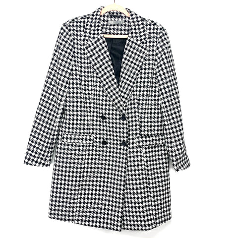 ASOS Houndstooth Front Faux Pocket Blazer Dress/Coat- Size 12