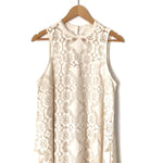 Floreat Anthropologie Ivory Lace Drop Waist Dress- Size 8