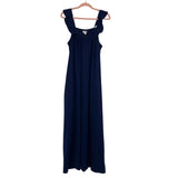The Drop Navy @graceatwood Ruffle V-Neck Maxi Dress NWT- Size XL (Sold Out Online!)