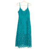 ASTR The Label Green Lace Overlay Midi Dress- Size XXL