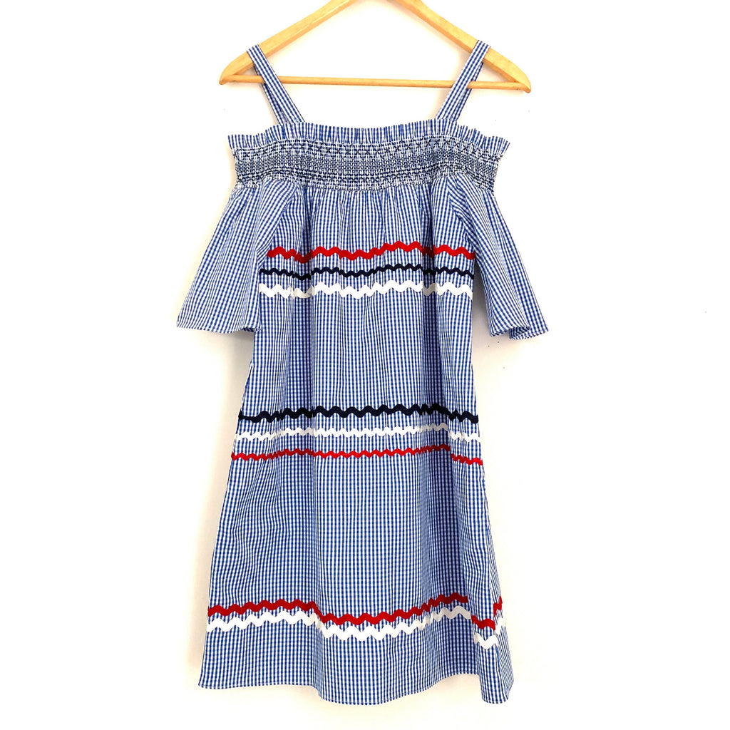 English Factory Red/White/Blue Ric Rac Dress- Size S – The Saved Collection