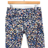 Sweaty Betty Blue Pixelated Print Power 7/8 Workout Leggings- Size L (Inseam 24")