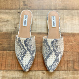 Steve Madden Snakeskin Studded Mules- Size 8.5 (BRAND NEW)