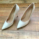 Carvela White Animal Print Heels- Size 38