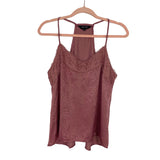 Amaryllis Satin Lace Trim Cami- Size S