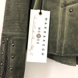 Marrakech Olive Marni Moto Jacket NWT- Size XS