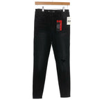 Kut From the Kloth Black High Rise Connie Fab Ab Distressed Ankle Skinny Jeans NWT- Size 0 (Inseam 27")