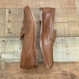 J Crew Cognac Loafers- Size 10