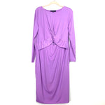 Eloquii Light Purple Fitted Front Twist Cut Out Dress NWT- Size 14