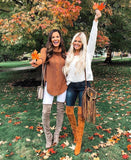 Express Rust Cable Knit 3/4 Sleeve Round Hem Turtleneck Sweater- Size XS