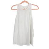 Lululemon White Split Back Tank- Size 6 (see notes)