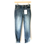 KanCan Frayed Angled Hem Skinny Jeans NWT- Size 3/25 (Inseam 24.5")