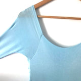 No Brand Blue 3/4 Sleeve Flowy Maxi Maternity Dress- Size ~ S/M (see notes)