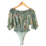 ASTR Floral Off the Shoulder Bodysuit NWT- Size S