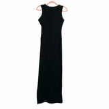 No Brand Black Fitted Front Slit Sleeveless Maxi Dress- Size M