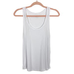 Offline by Aerie White Ribbed Racerback Tank- Size S