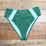 Forever 21 Green/Aqua High Waist Bikini Bottoms- Size M (sold out online, we have matching top)