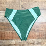 Forever 21 Green/Aqua High Waist Bikini Bottoms- Size M (sold out online, we have matching top)