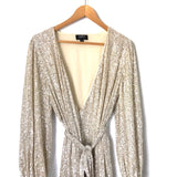 Audrey 3+1 Sequins Wrap Dress- Size S